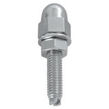 Chrome Acorn Fasteners 4PK