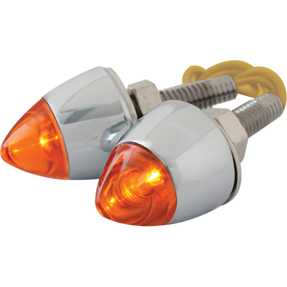 AMBER LENS BULLET STUDS