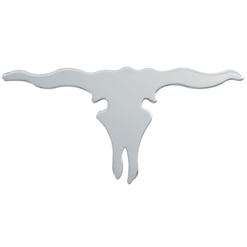 Chrome Large Longhorn Cut Out Stud Mount