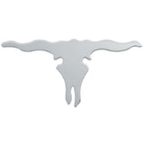 Chrome Large Longhorn Cut Out Stud Mount