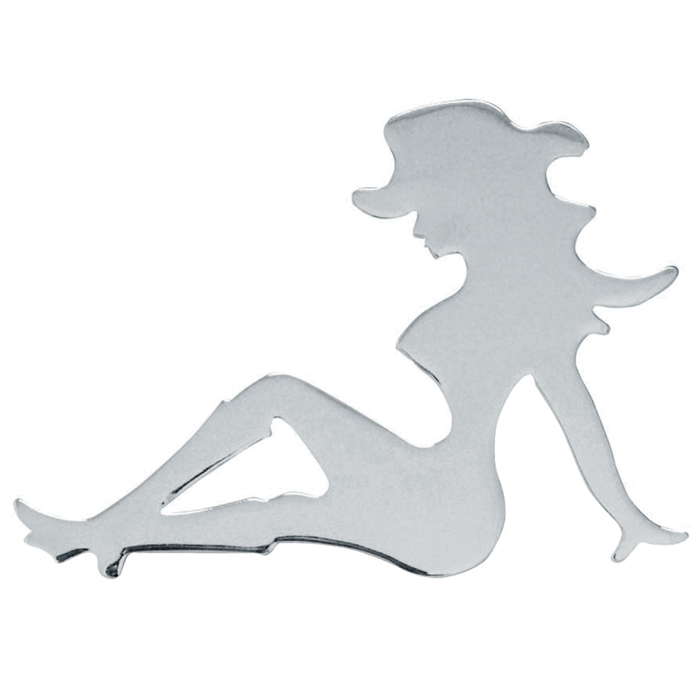 RH Small Chrome Sitting Cowgirl Cut Out Stud Mount