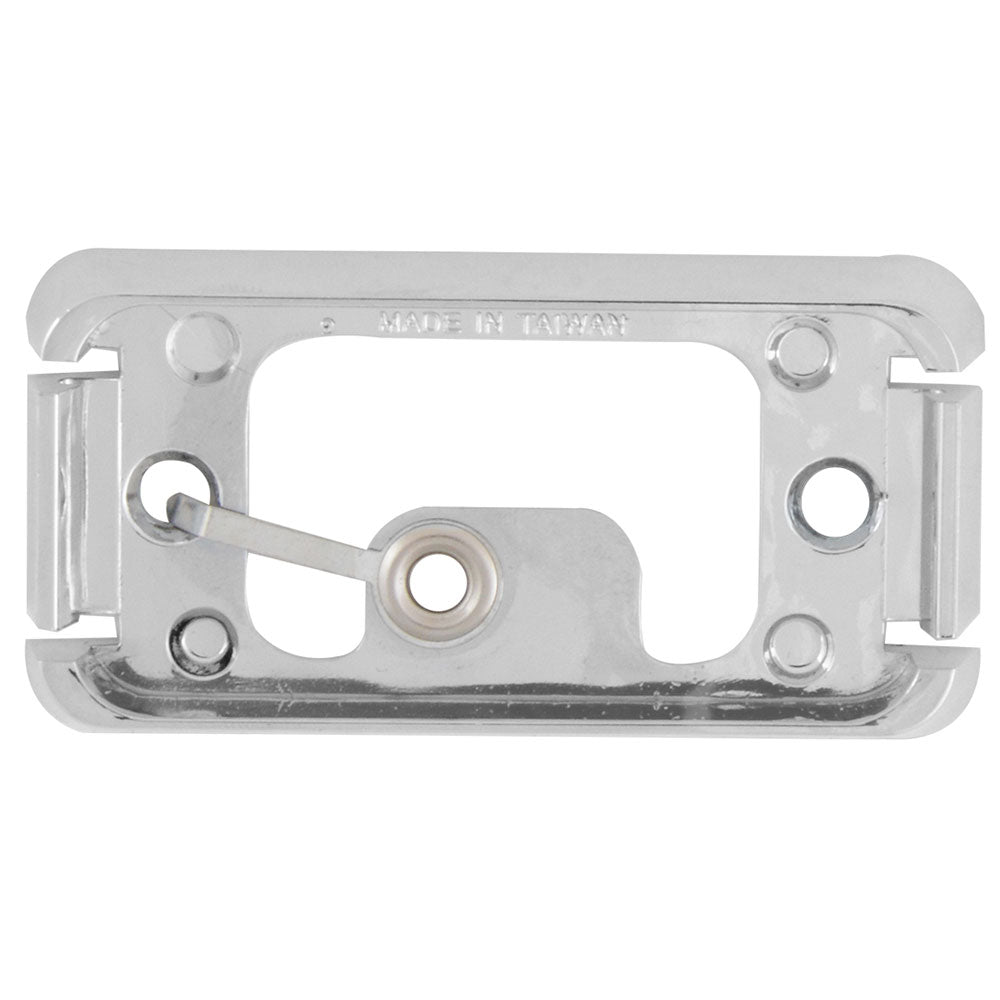 Rectangular Chrome Light Base