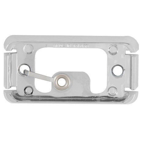 Rectangular chrome light base