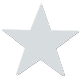 Chrome 2" Star Cut Out Stud Mount