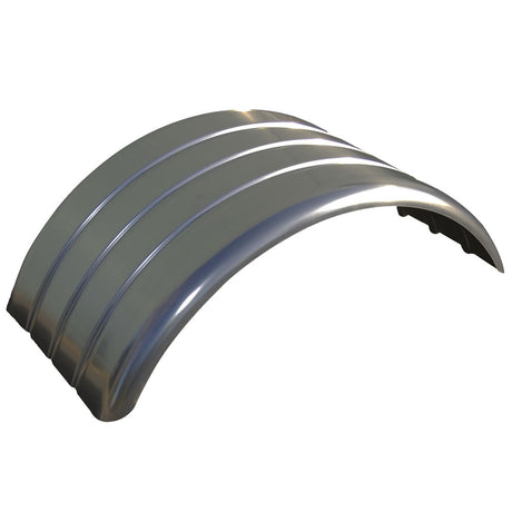 47" Ribbed aluminum full radius single axle fender