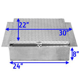 24"L x 22"H x 8"D Aluminum In-Frame Tool Box