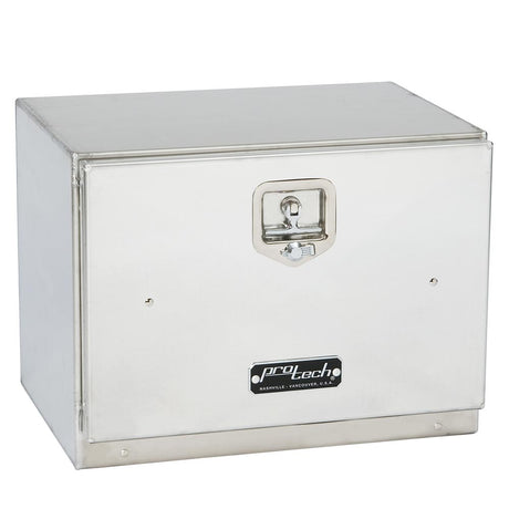 30"L X 18"H x 24"D aluminum box with single door