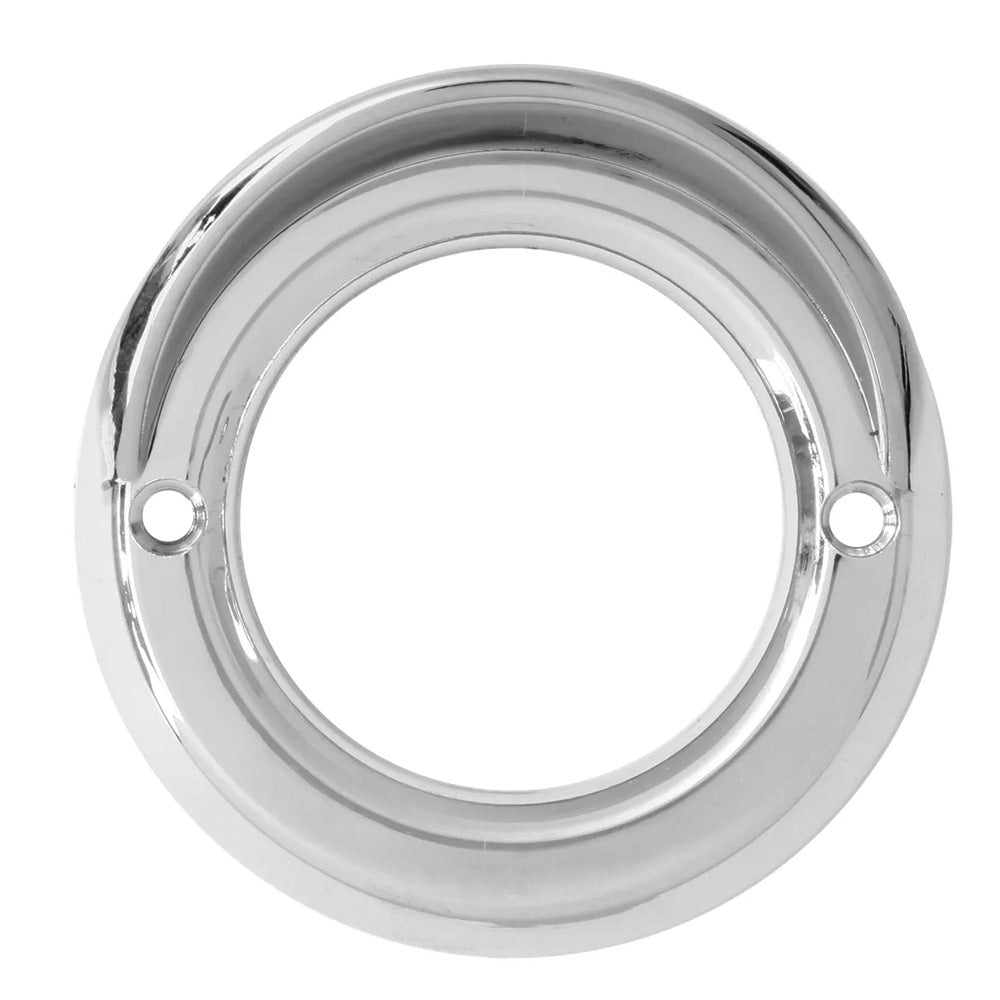 2" Chrome Plastic Light Bezel with Visor