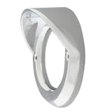 2" Chrome Plastic Light Bezel with Visor