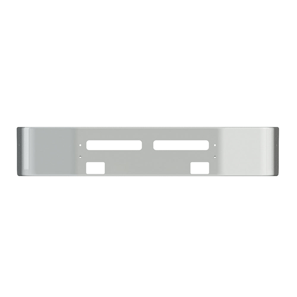 Volvo Stainless Steel 18" Setback Bumper with Tow and Fog Light Custouts