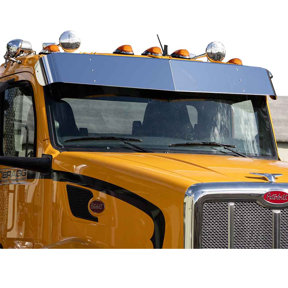 11" Drop Visor 2013+ Peterbilt 537, 548, 567, 579 Day Cab