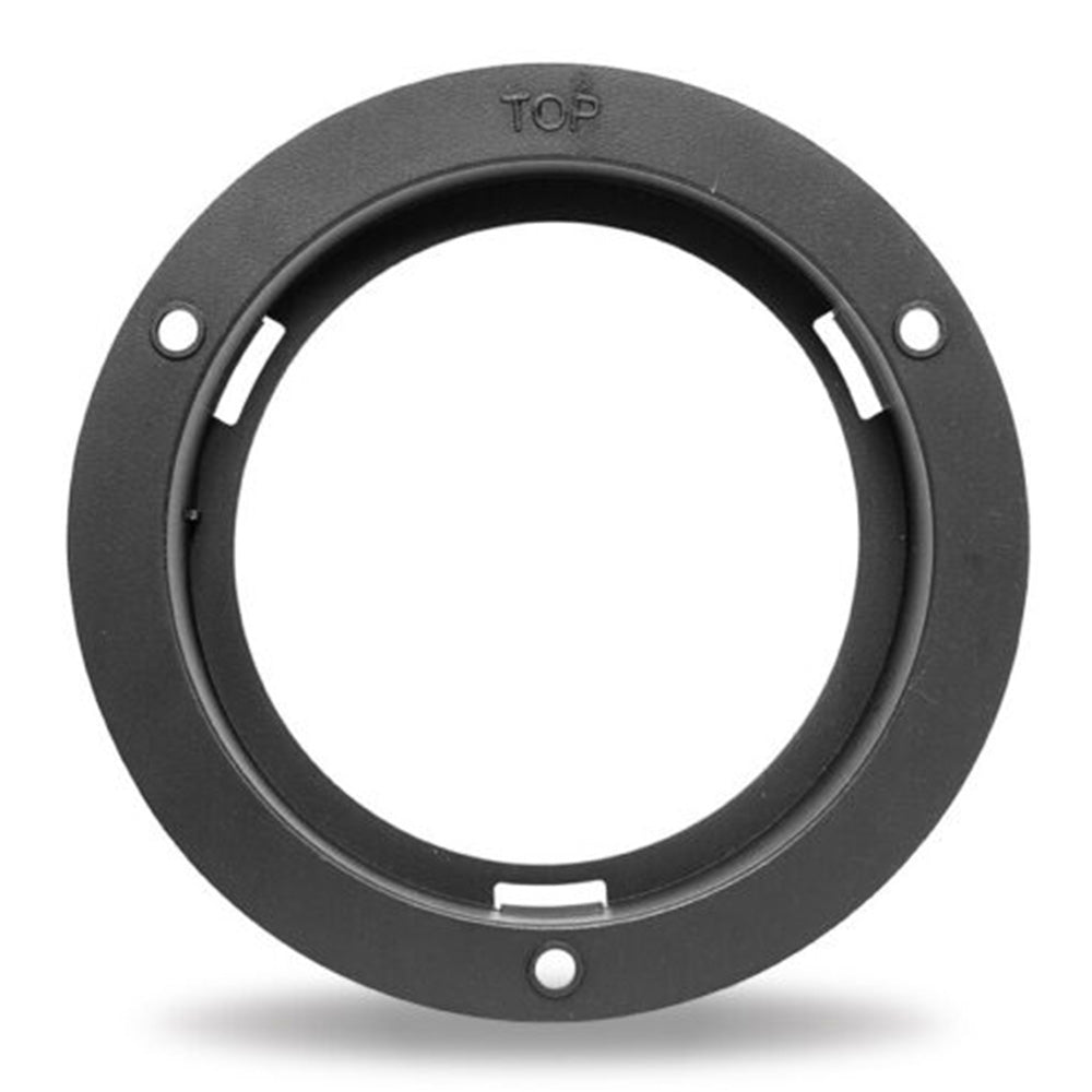 4" 450 Series LED Black Plastic Flange Mount Lock Bezel