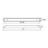 17" Amber 11 LED Turn Signal Lite Bar