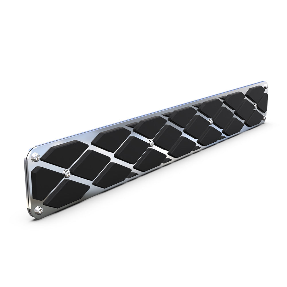 28" x 4" Polished Stainless Steel Step Plates