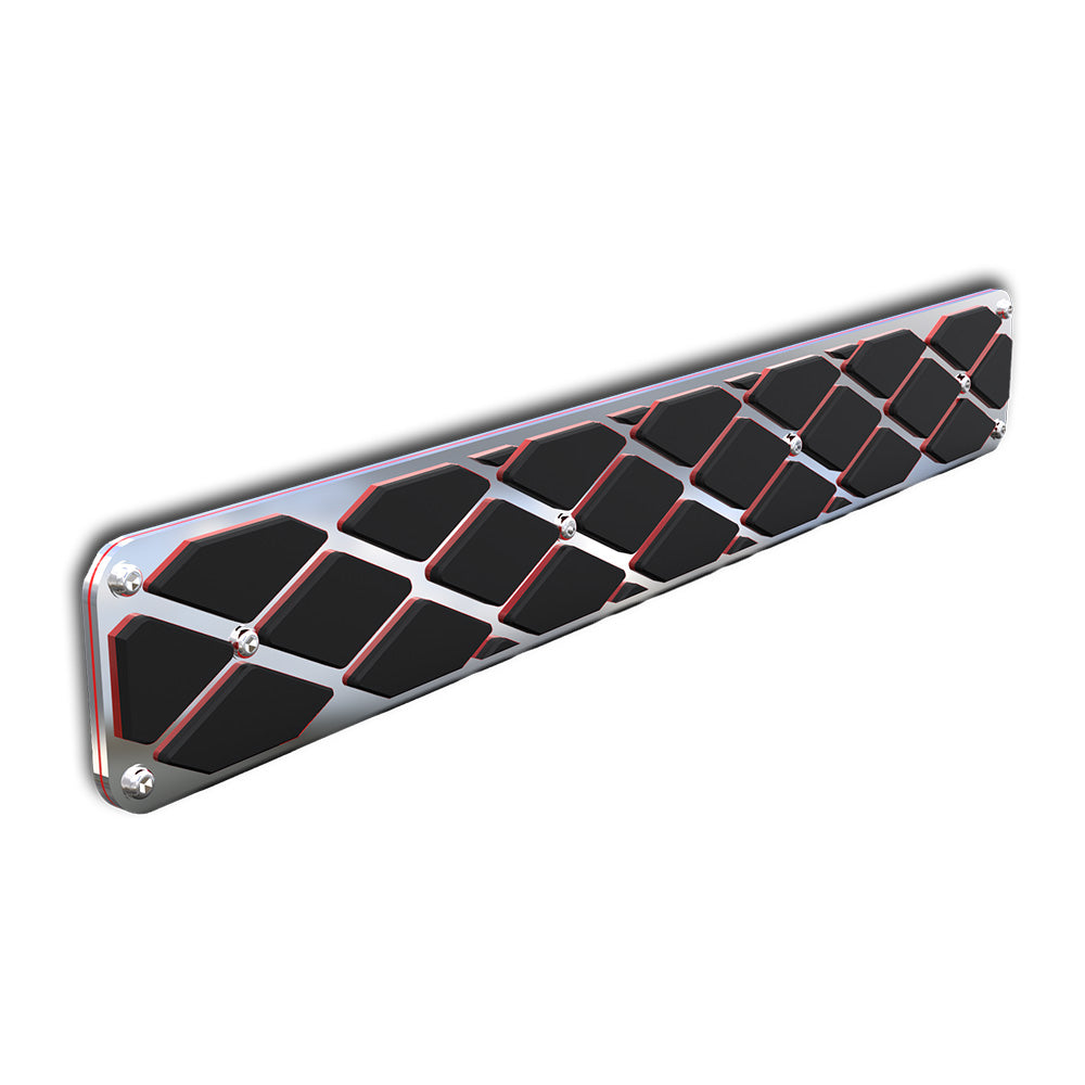 28" x 4" Polished Stainless Steel Step Plates