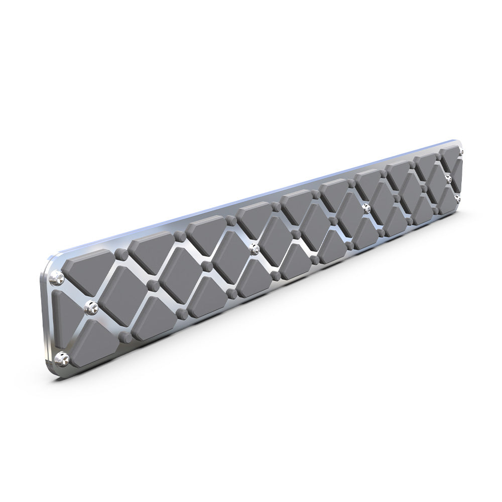 28" x 4" Polished Stainless Steel Step Plates