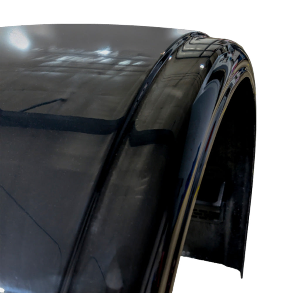 Black Fiberglass Single Axle Fender with 2" Side Drop