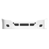FL Cascadia 2008-2017 White Powder Coated Bumper with Fog, Tow and Vent Holes