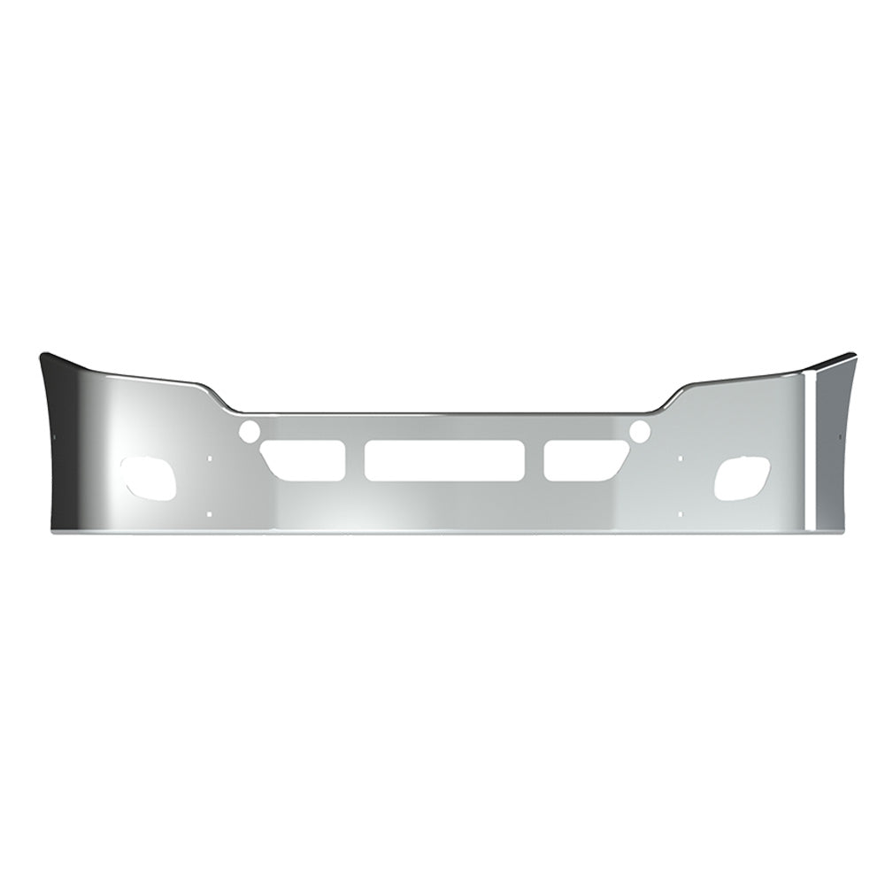 FL Cascadia 2008-2017 SS Bumper with Fog, Tow and Vent Holes