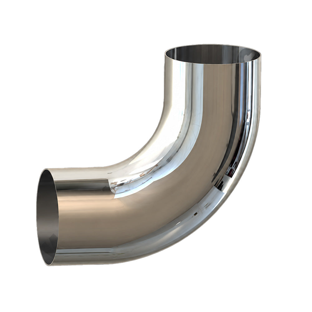 6" Chrome 90° Elbow – 13" x 13" OD/OD