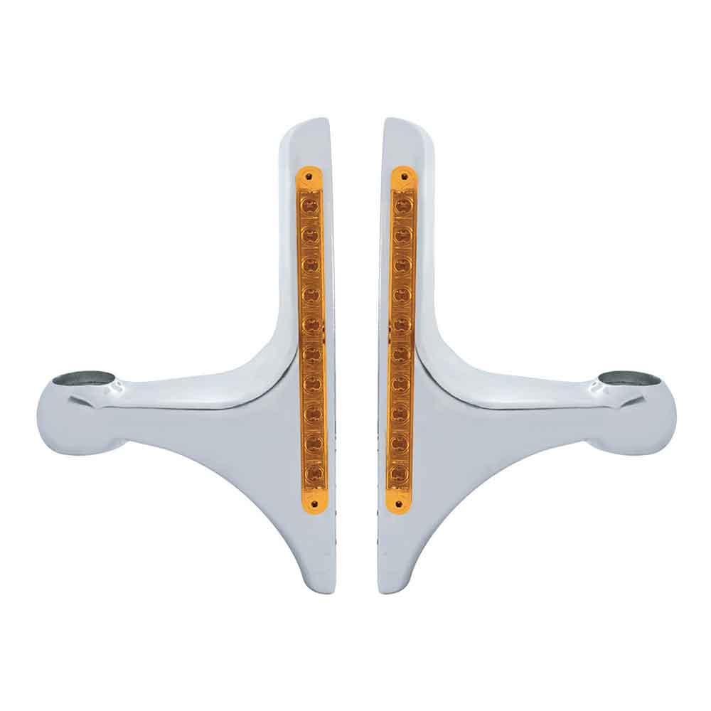 Peterbilt Amber 10 LED Aluminum Headlight Bracket