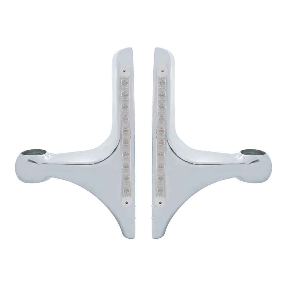 Peterbilt Amber 10 LED Aluminum Headlight Bracket