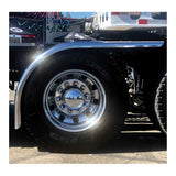 72" 16-Gauge 430 SS Smooth Front Half Fenders