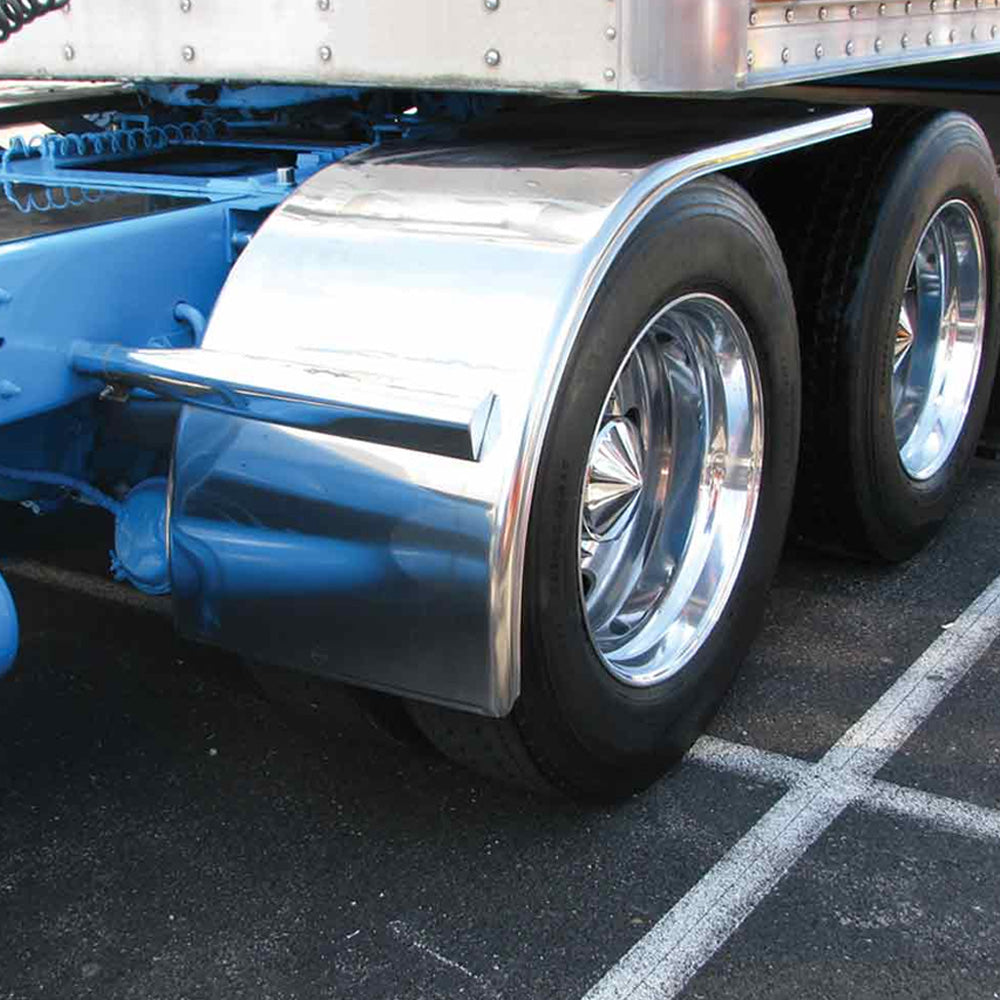 72" 16-Gauge 430 SS Smooth Front Half Fenders