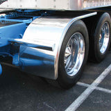 72" 16-Gauge 430 SS Smooth Front Half Fenders