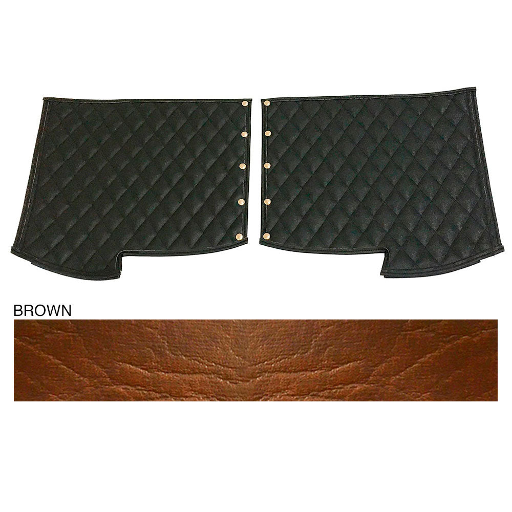 Peterbilt 379 Brown Quilted Fender Guards