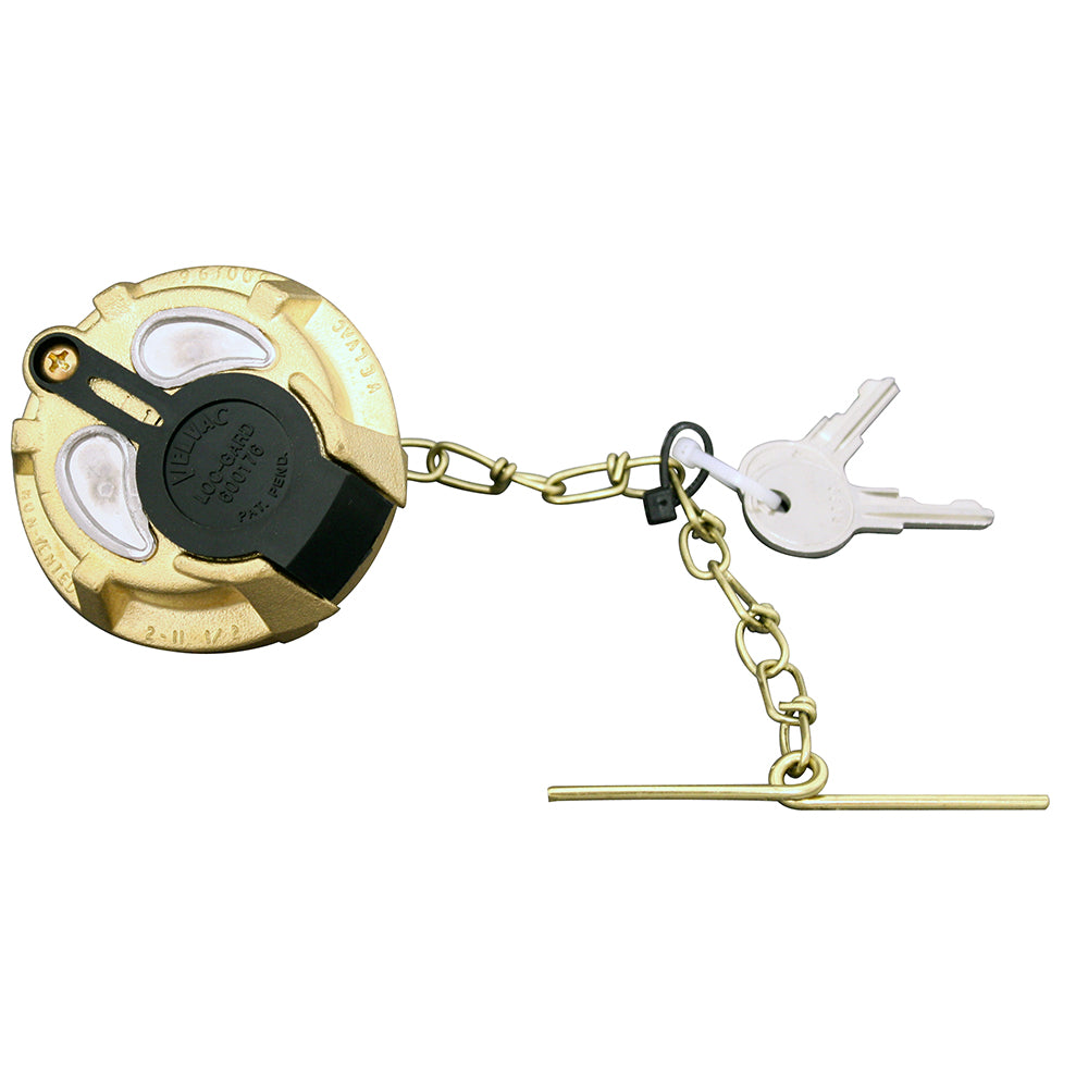 2-5/16" Brass Locking Fuel Cap Non-Vented