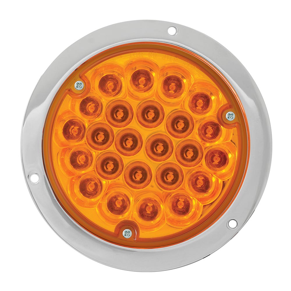 4" Round Pearl LED Light in Housing with 1157 Plug