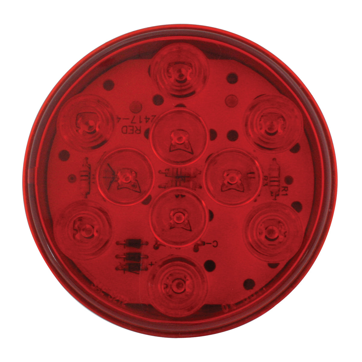 4" Round Mega 10 LED Light