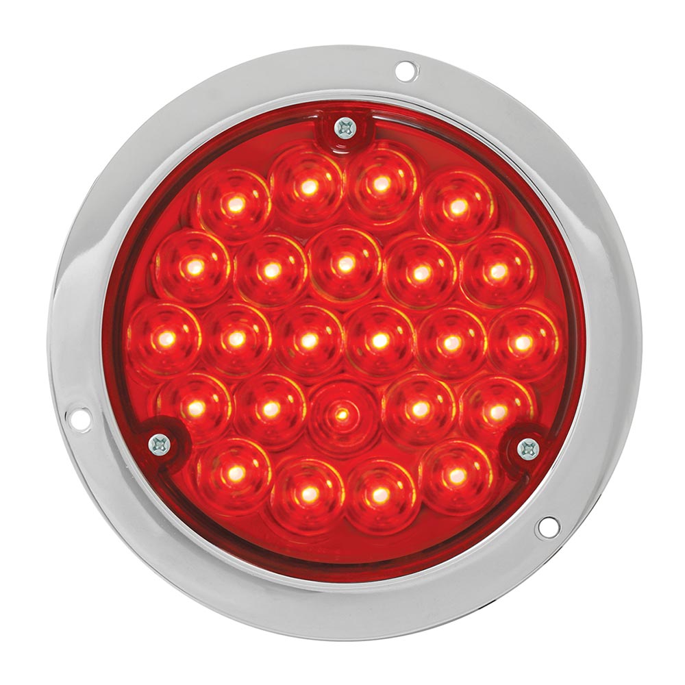 4" Round Pearl LED Light in Housing with 1157 Plug