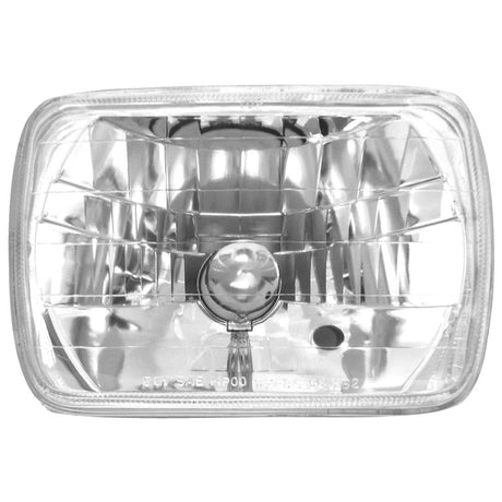 7 7/8" X 5 5/8" headlamp with H4 bulb, close-up
