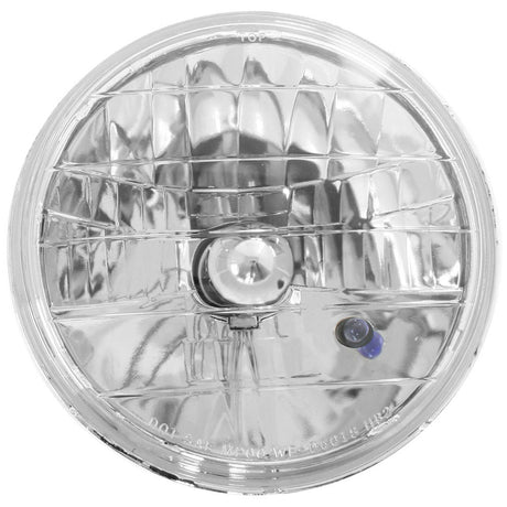 7" Round headlamp with H4 bulb, close-up