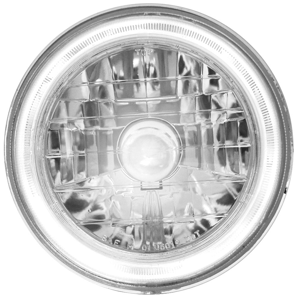 7" Round Halo Feature Headlamp with H4 Bulb