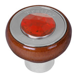 Large Wood Tractor/Trailer Air Valve Knobs with Jewel, Thread On