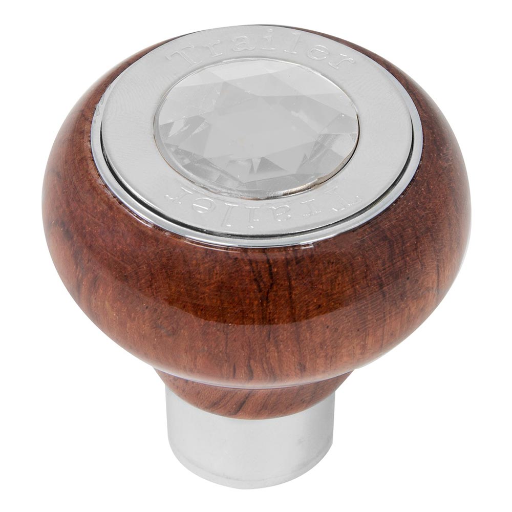 Large Rosewood Tractor/Trailer Air Valve Knob with Jewel - Thread On