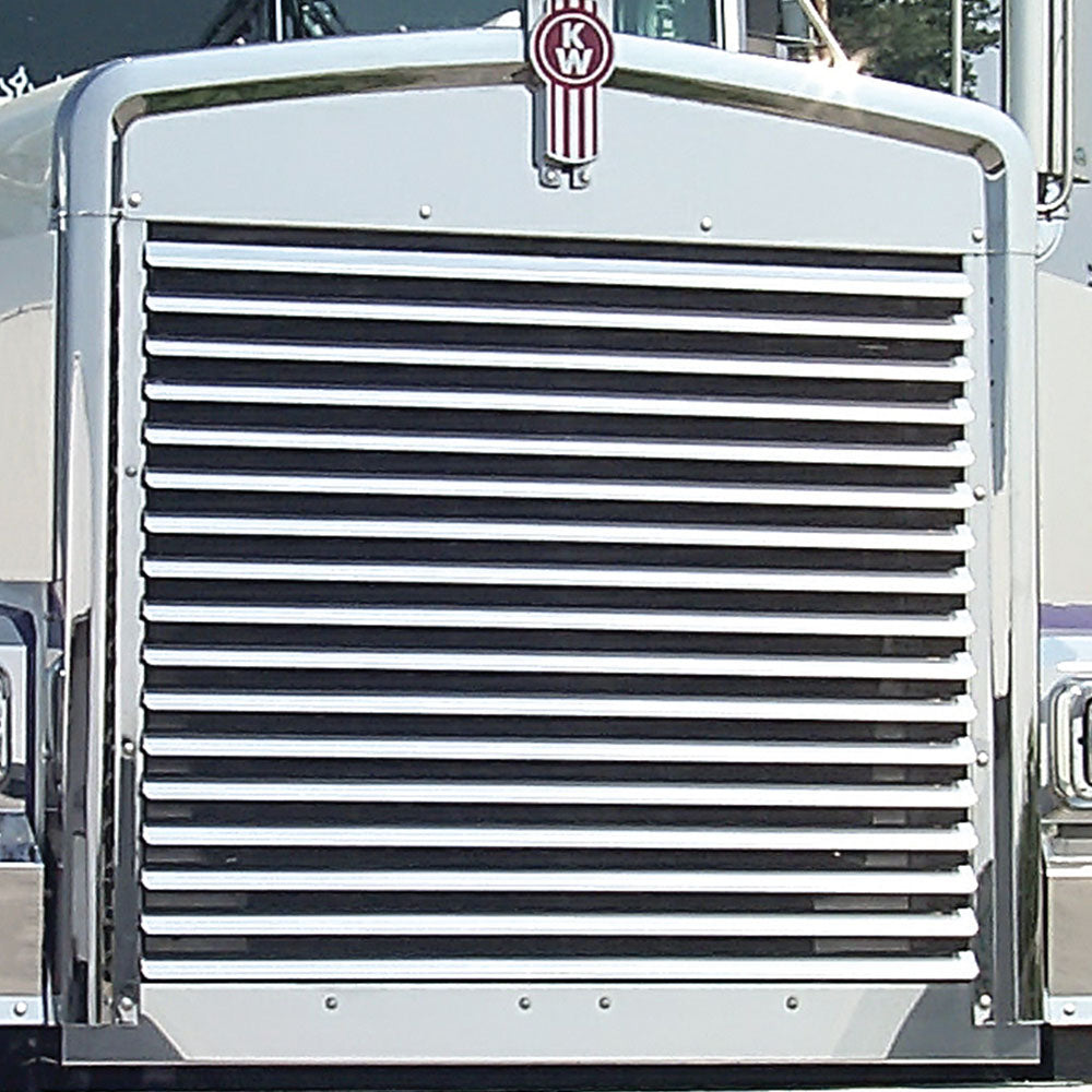 Kenworth W900B Grill Kit with 17 Louver Bars
