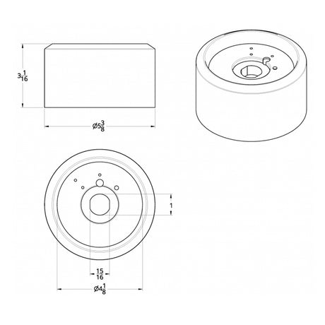 Peterbilt 387 and Kenworth T600, T800, W900 2002 and older steering column cover, close-up