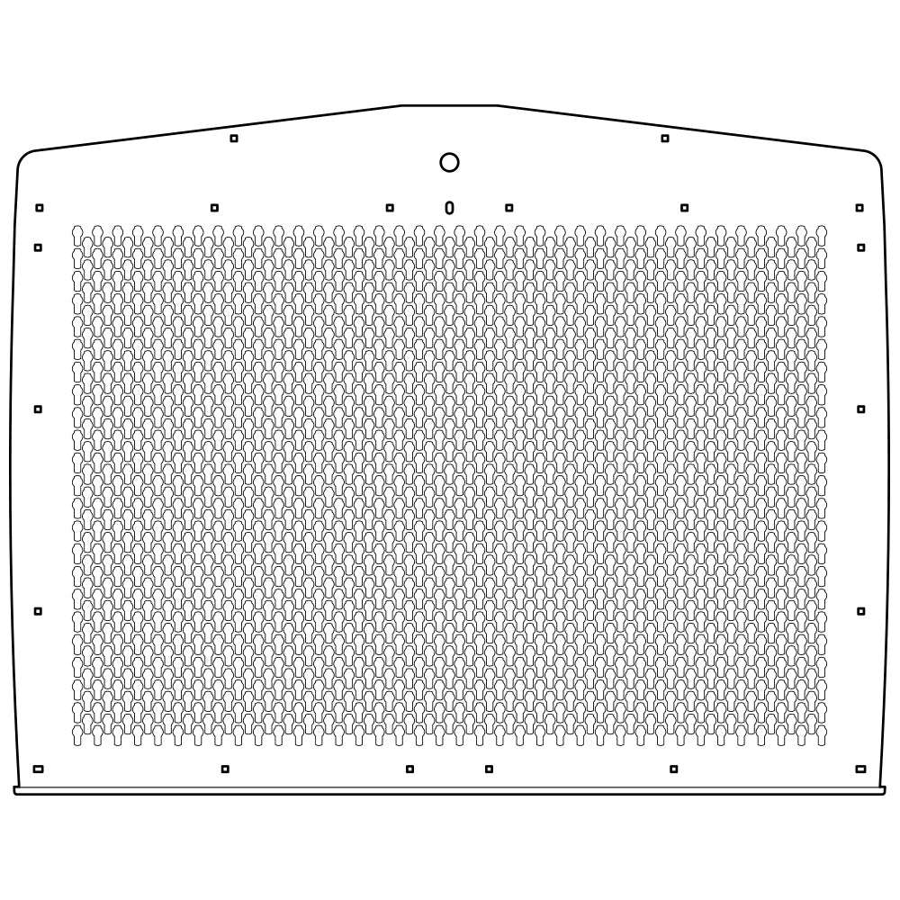 Kenworth T800 Punched Grill, Keyhole Punch