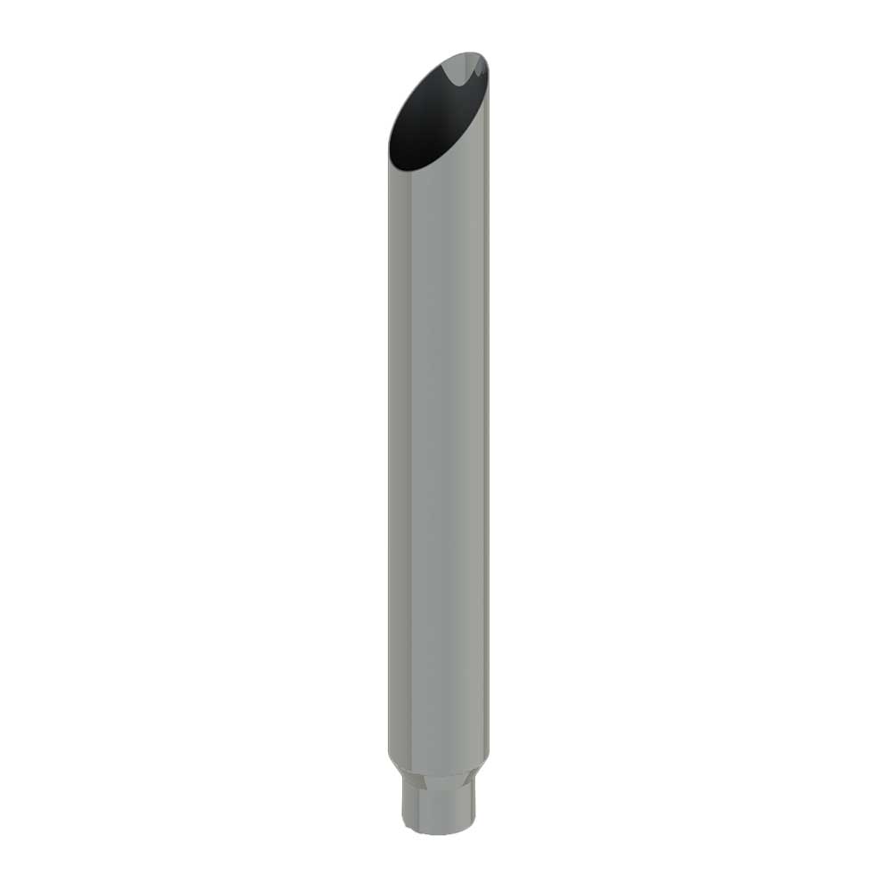 8"-5"D x 68"L Mitered Chrome One-Piece Stack
