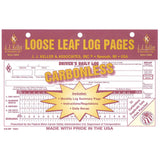 Loose-Leaf Driver's Daily Log w/Recap (Carbonless)