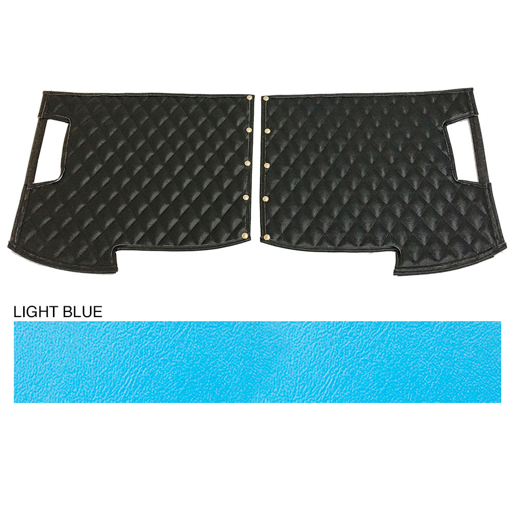 Peterbilt 359 Light Blue Quilted Fender Guards