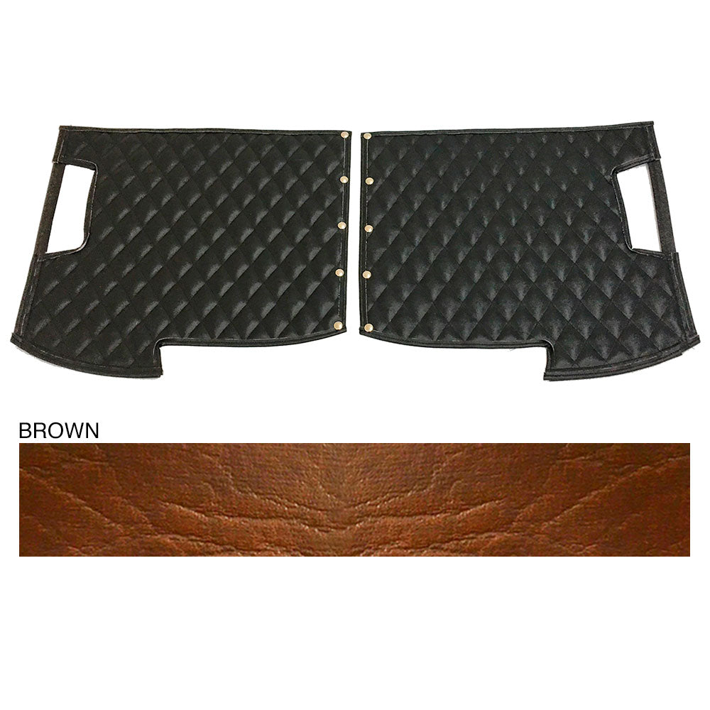 Peterbilt 359 Brown Quilted Fender Guards