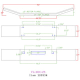 Kenworth T800 1986-2003 14-Inch Open End Bumper