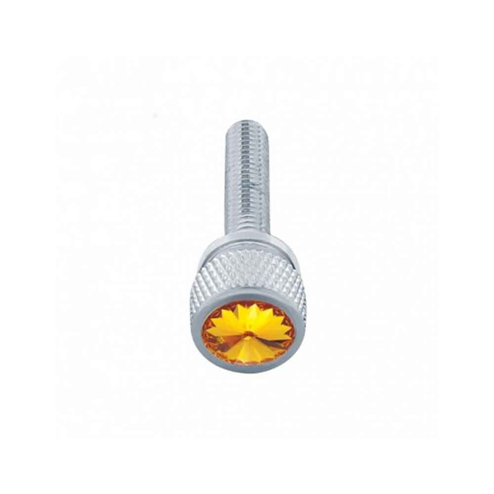 12 Pack Kenworth Amber 1-3/16" Jewel Dash Screw