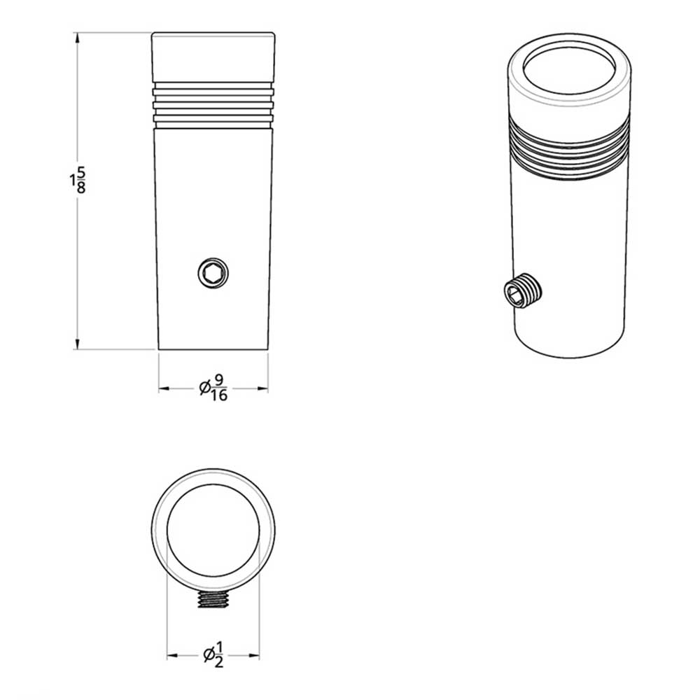 1-5/8" Toggle Switch Extensions with Jewel