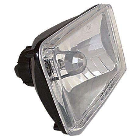 Close-up of 6.5" X 4" halogen headlamp with 9007 bulb